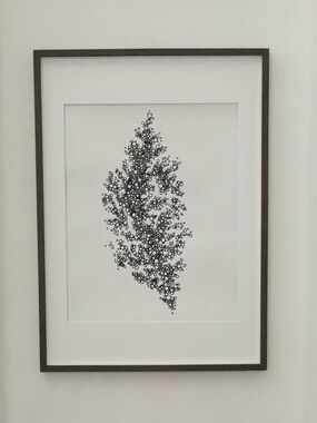 Ocean coral inspired abstract art original drawing